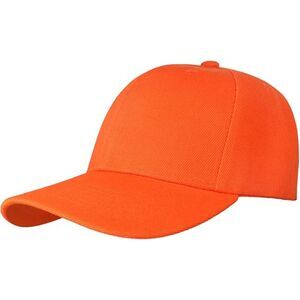 Unisex Orange Athletic Adjustable Size Strap Casual Running Classic Baseball Cap